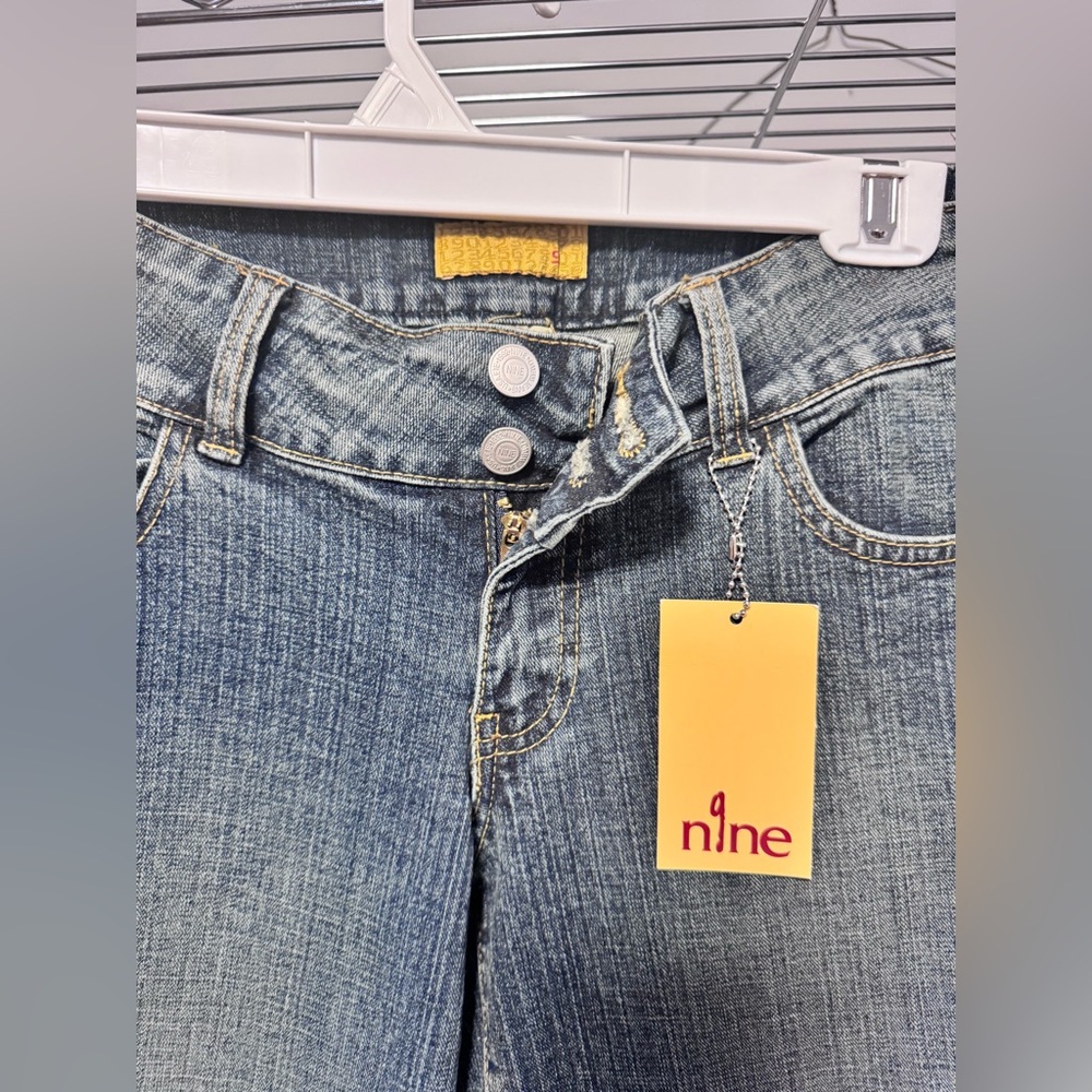 Women's Blue Jeans  cropped  wide leg